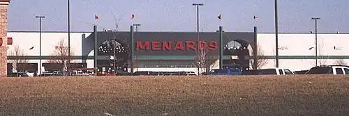 An example of the older exterior of the Menards store in Ankeny, Iowa
