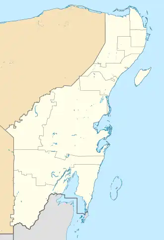 Ichkabal is located in Quintana Roo