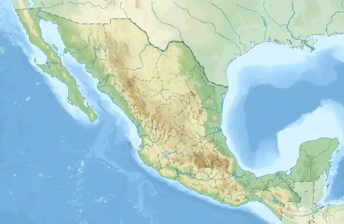 Map showing the location of Montes Azules Biosphere Reserve