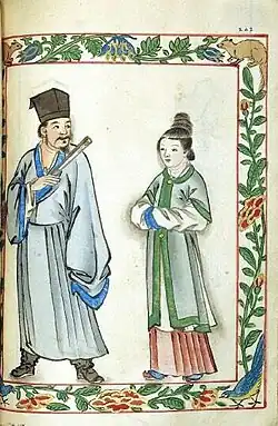 Another Chinese couple wearing hanfu from Ming Dynasty