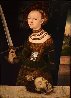 Master IW, Judith with the head of Holofernes (1525)