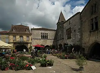 The main square in Monpazier