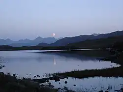 Moonrise over the loch