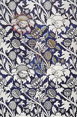 William Morris printed textile design (1883)