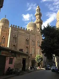 Madrasa of Umm al-Sultan Sha'ban (1368–1369); the two domes correspond to mausoleum chambers
