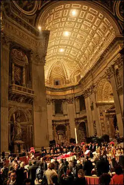 Mourners of John Paul II at St. Peter's Basilica