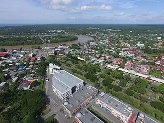 Aerial view of Mukah Town