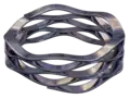 Multi-turn wave spring with plain ends
