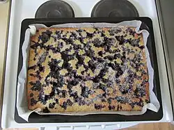 Blueberry pie (mustikkapiirakka) is a very popular dessert