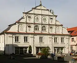 Municipal library on the town square