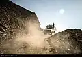 NAJA border guard rangers patrolling in a vehicle on the Iran-Pakistan border