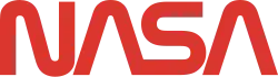 The NASA Worm logo designed by Bruce Blackburn and Richard Danne proved to be divisive. It was used from 1975–1992, retired, and then reinstated as a secondary logo in 2020. The Worm logo was included in Pirouette: Turning Points in Design, a 2025 exhibition at the Museum of Modern Art featuring "widely recognized design icons [...] highlighting pivotal moments in design history."[52][53][54]
