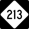 North Carolina Highway 213 marker