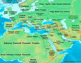 Image 30Egypt and its world in 1300 BC. (from History of ancient Egypt)
