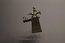 Axehead with decorative figure, 800-600 BC