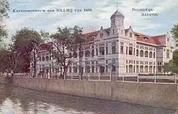 Moojen's NILLMIJ office (1909), now partly demolished to make way for road construction.