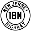 Route 18N marker