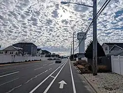 Route 35 southbound in the CDP