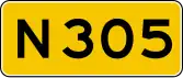 Provincial highway 305 shield}}