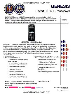 GENESIS – Modified Motorola SLVR L9 handset