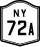 New York State Route 72A marker