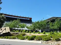 This is a photograph of the National Wine Centre of Australia on North Terrace.