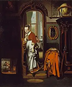 Nicolaes Maes – The Listening Housewife, 1656