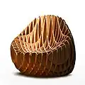 Cardboard Orthogrid Chair MC 205 by Nordwerk Design, 2013