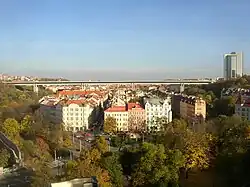 View from the west (from Vyšehrad)