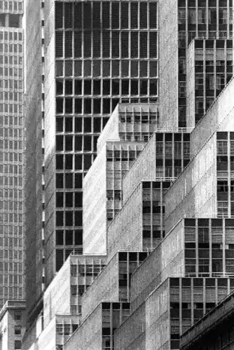 An example of "telephoto" distortion used for artistic purposes. Created by a 300&nbsp;mm lens on a full-frame 35&nbsp;mm camera.