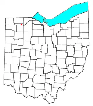 Location of Colton, Ohio