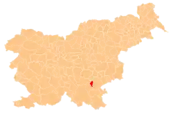 The location of the Municipality of Straža
