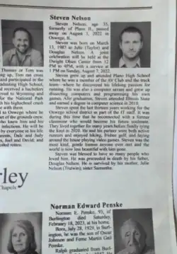 Obituary of Steven Nelson