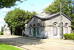 The former octroi pavilions of the Ninove Gate, at the Place de Ninove/Ninoofsplein