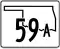 State Highway 59A marker