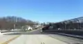 Old Harford Road at new (2017) I-695 Baltimore Beltway overpass, north end looking north