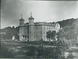 Image of Old Main at Mankato State Normal School, Mankato, Minnesota before fire of 1922.