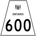 Ontario Highway 600 shield