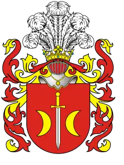 Modern Ostoja coat of arms from the 17th century