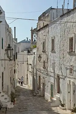 A typical street in the old town