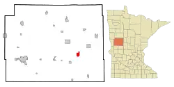Location of Henning, Minnesota