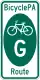 BicyclePA Route G marker