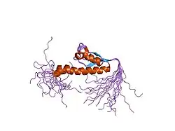 2ctk: Solution structure of the 12th KH type I domain from human Vigilin