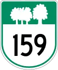 Route 159 marker