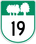 Route 19 marker