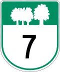 Route 7 marker