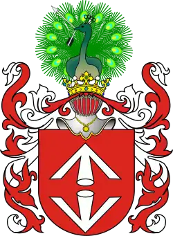 Coat of arms of Archbishop Jaroslaw Bogoria
