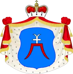 Coat of arms of the princes of the Ogiński family.