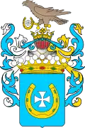 Coat of arms of Count Stanisław and Jerzy Piniński (1780)