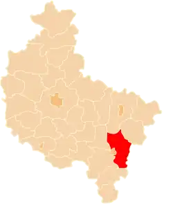 Location of Gmina Lisków